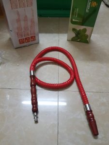 Dây hút shisha bằng nhựa đầu gỗ dài khoảng 80 cm-Thời Trang Shisha LCFS